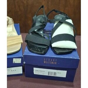 Stuart Weitzman Womens Size 5.5 Homestretch Black Sandals